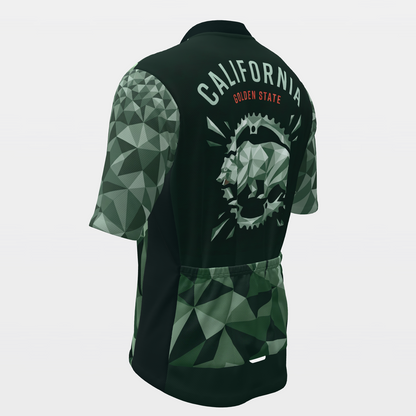 California Crystal Facet Cycling Jersey – Back Left product view