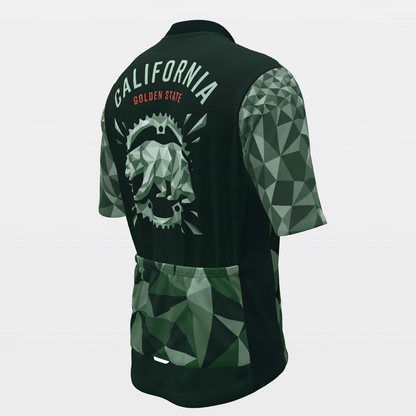 California Crystal Facet Cycling Jersey – Back Right product view