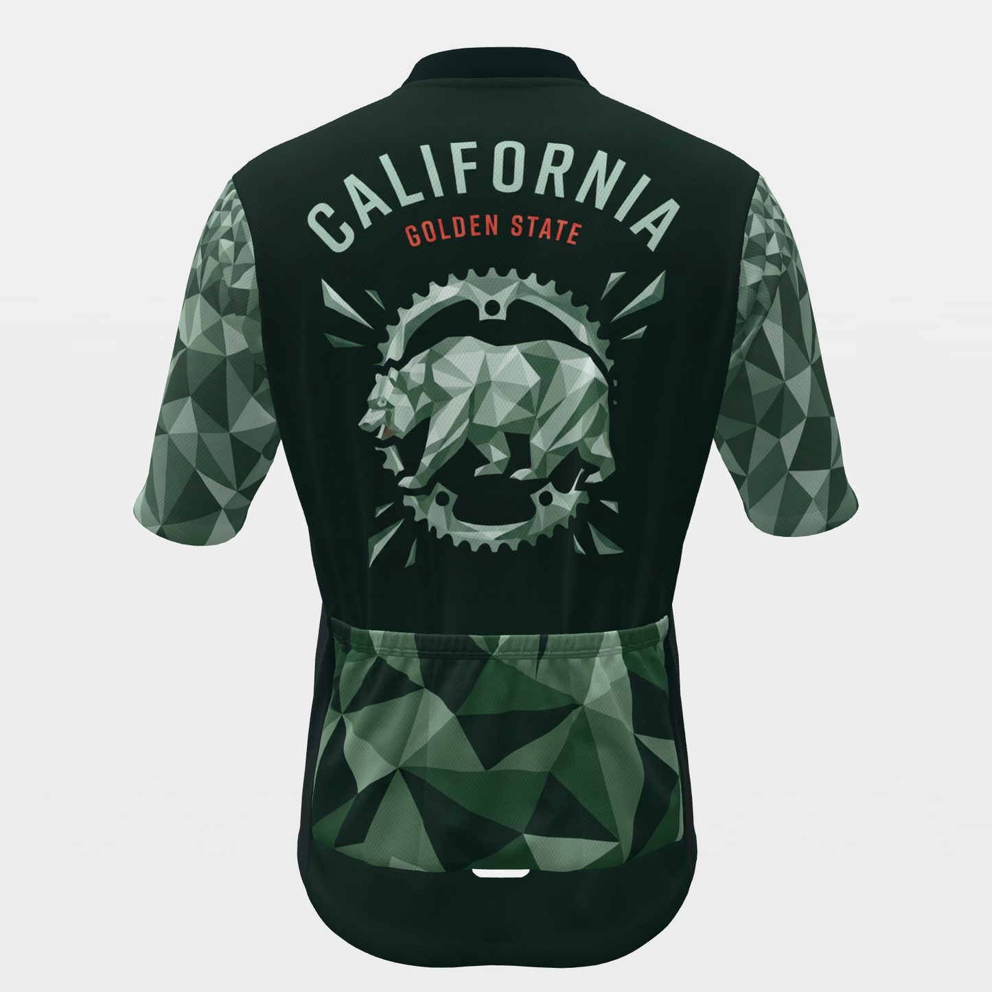 California Crystal Facet Cycling Jersey – Back product view