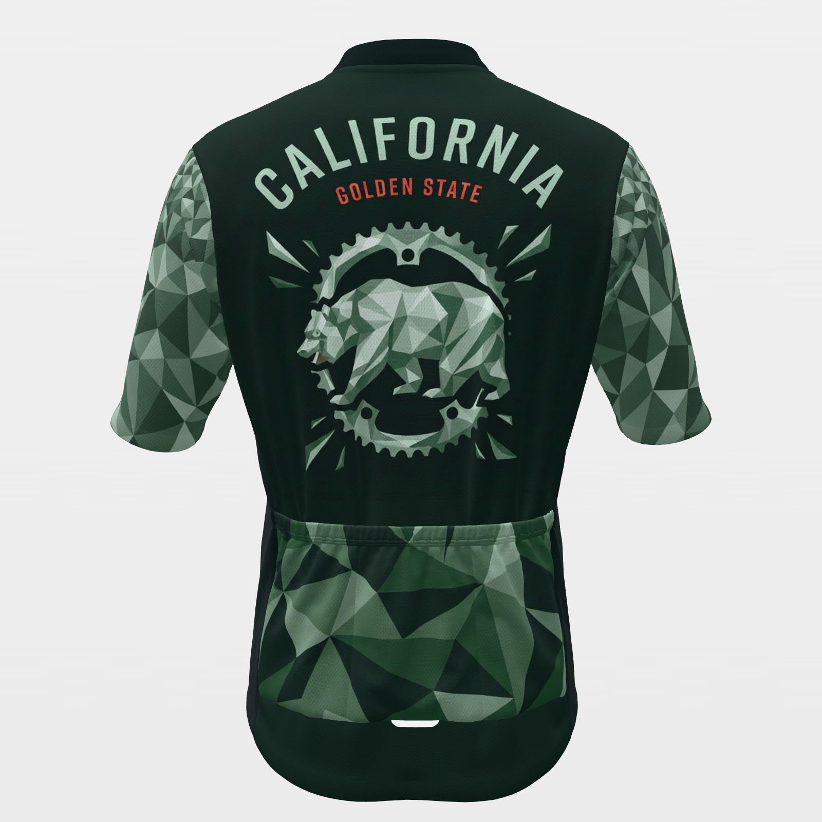 California Crystal Facet Cycling Jersey – Back product view