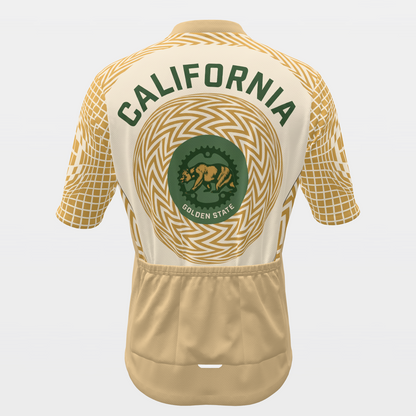 California Kinetic Op Art Cycling Jersey – Back product view