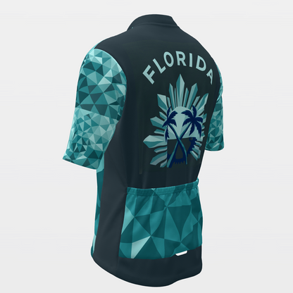 Florida Crystal Facet Cycling Jersey – Back Left product view