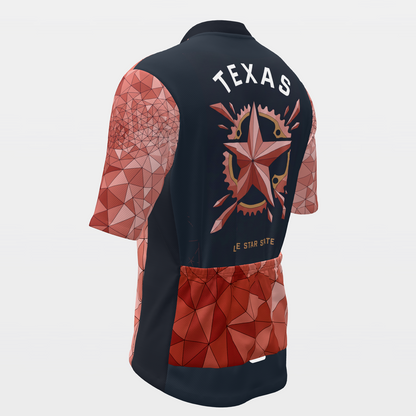 Texas Crystal Facet Cycling Jersey – Back Left product view