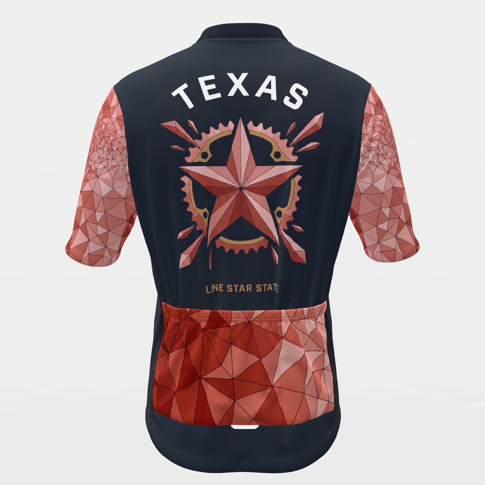 Texas Crystal Facet Cycling Jersey – Back product view