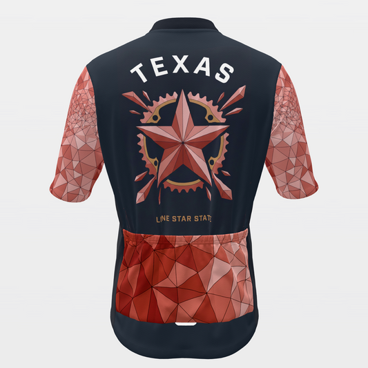 Texas Crystal Facet Cycling Jersey – Back product view