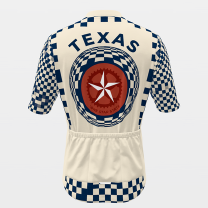 Texas Kinetic Op Art Cycling Jersey – Back product view