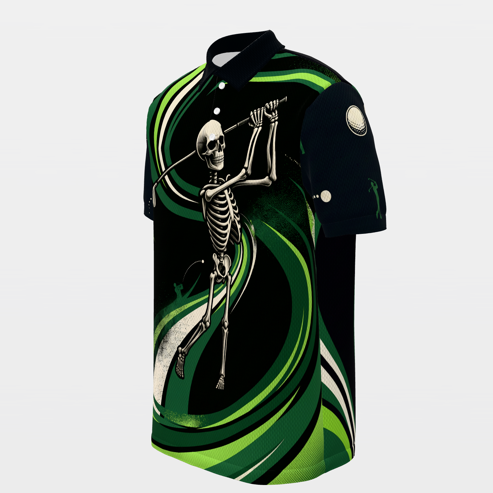 One Shot Reset Golf Polo Shirt – Front Left product view