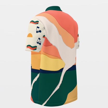 Late Fairway Golf Polo Shirt – Back Left product view