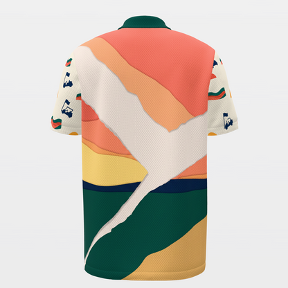 Late Fairway Golf Polo Shirt – Back product view