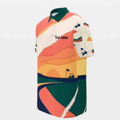 Late Fairway Golf Polo Shirt – Front Left product view