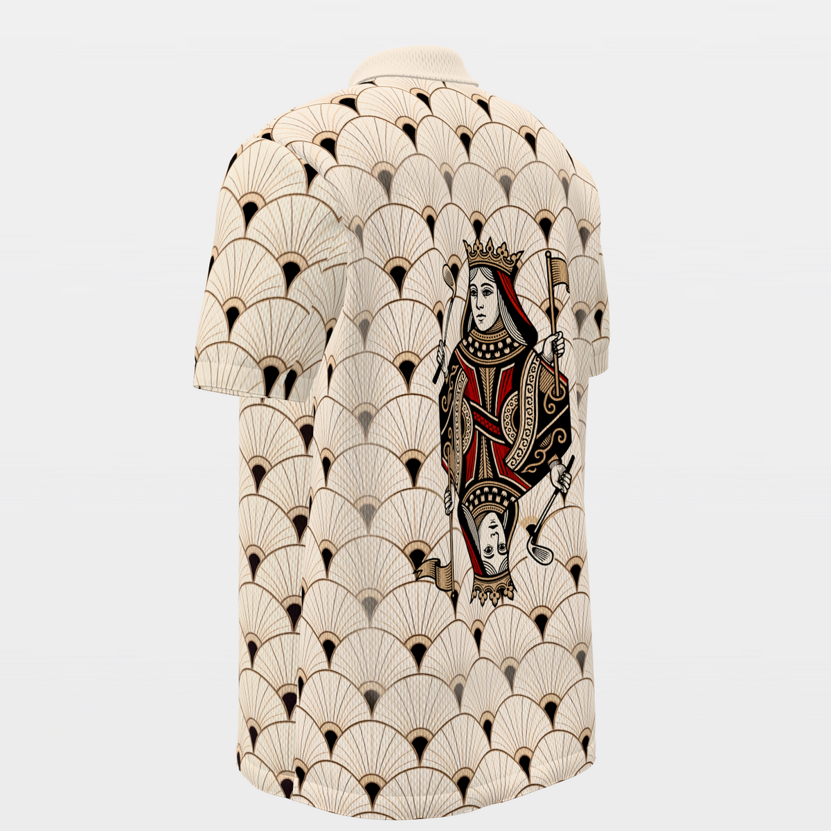 Queen of the Back Nine Golf Polo Shirt – Back Left product view
