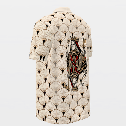 Queen of the Back Nine Golf Polo Shirt – Back Left product view