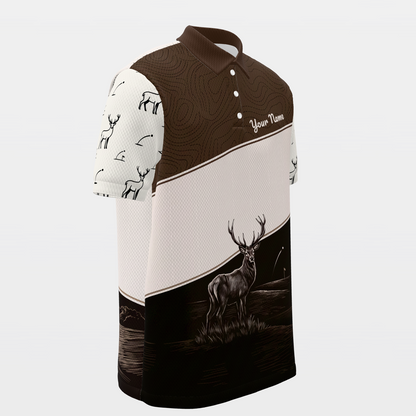 Edge of the Rough Golf Polo Shirt – Front Right product view