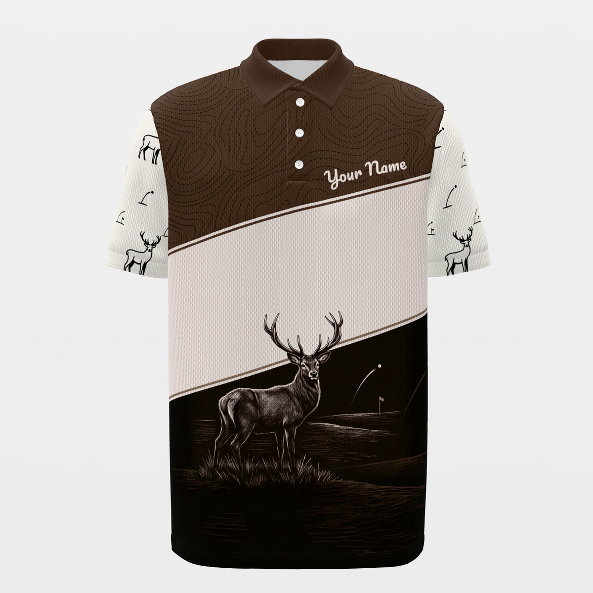Edge of the Rough Golf Polo Shirt – Front product view