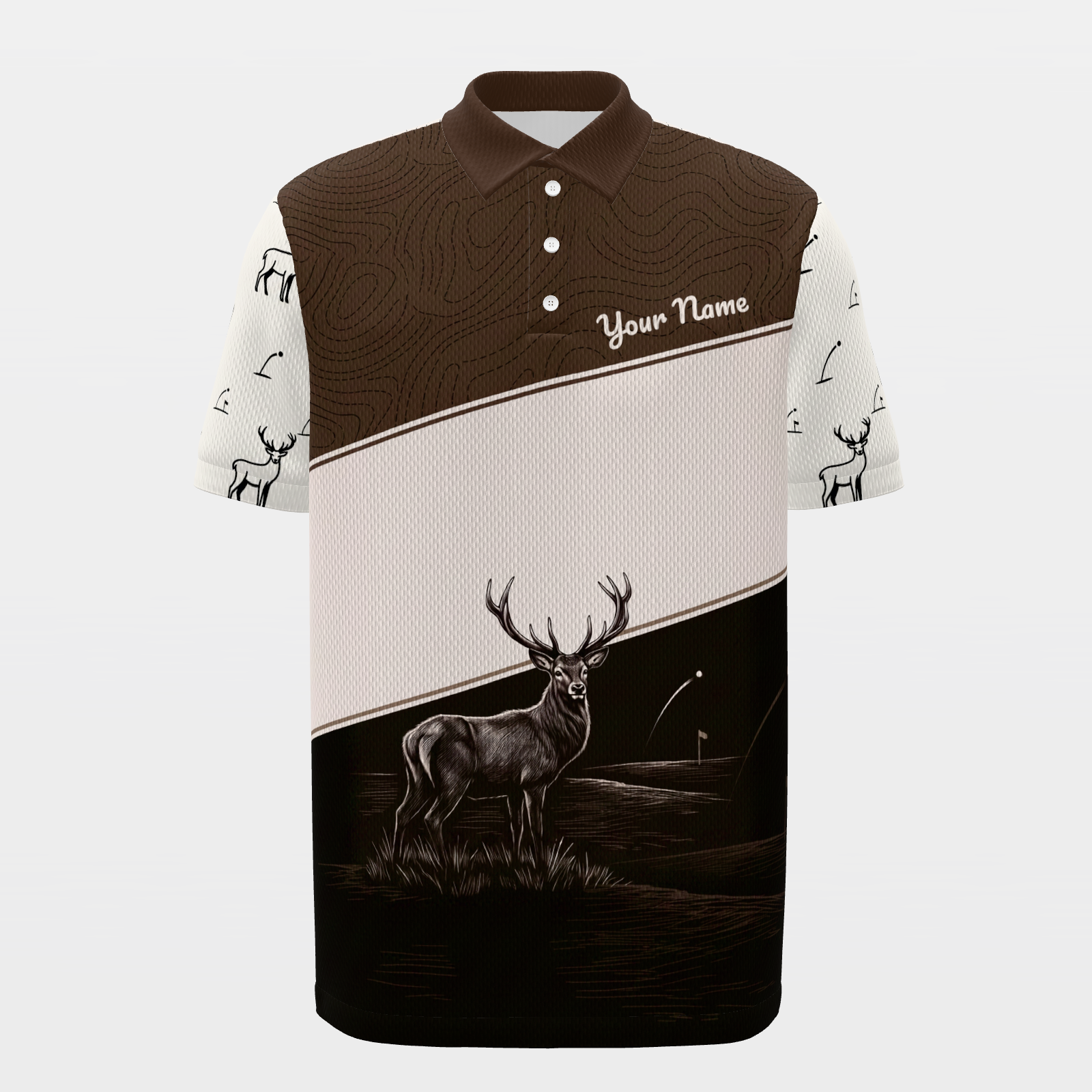 Edge of the Rough Golf Polo Shirt – Front product view