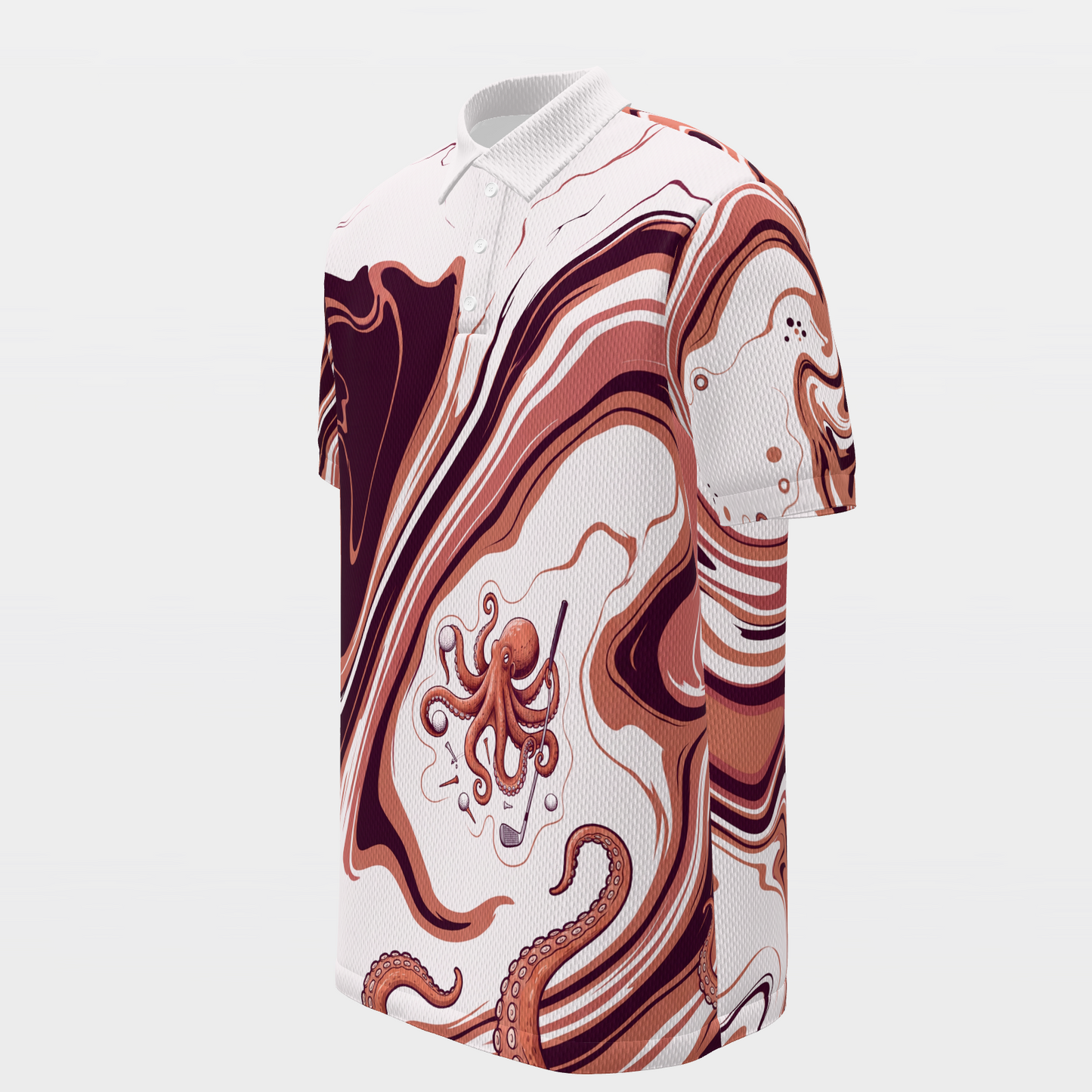 Hazard Recovery Golf Polo Shirt – Front Left product view
