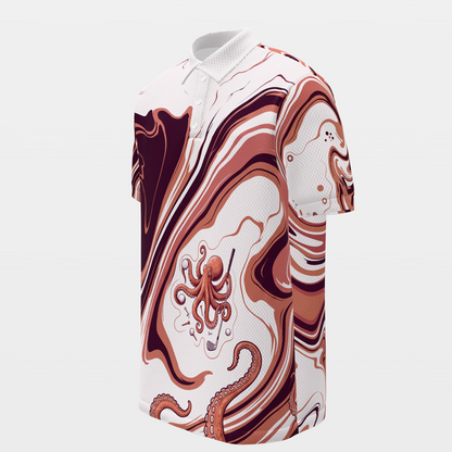 Hazard Recovery Golf Polo Shirt – Front Left product view