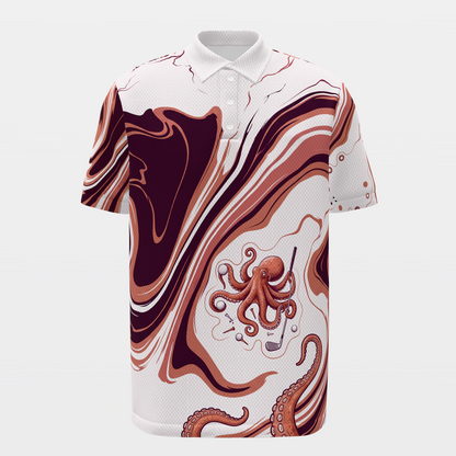 Hazard Recovery Golf Polo Shirt – Front product view