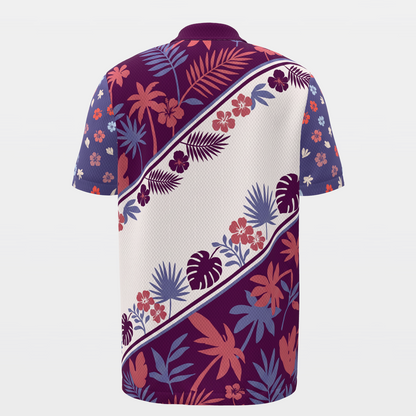 Birdie Garden Rail Golf Polo Shirt – Back product view