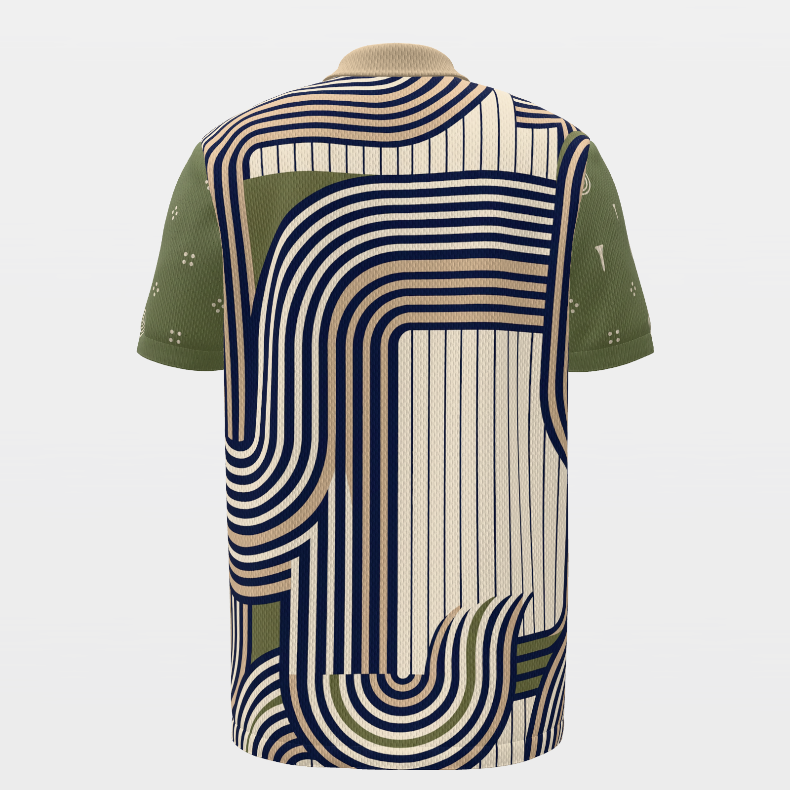 Line of Play Golf Polo Shirt – Back product view