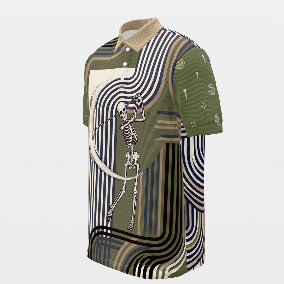 Line of Play Golf Polo Shirt – Front Left product view