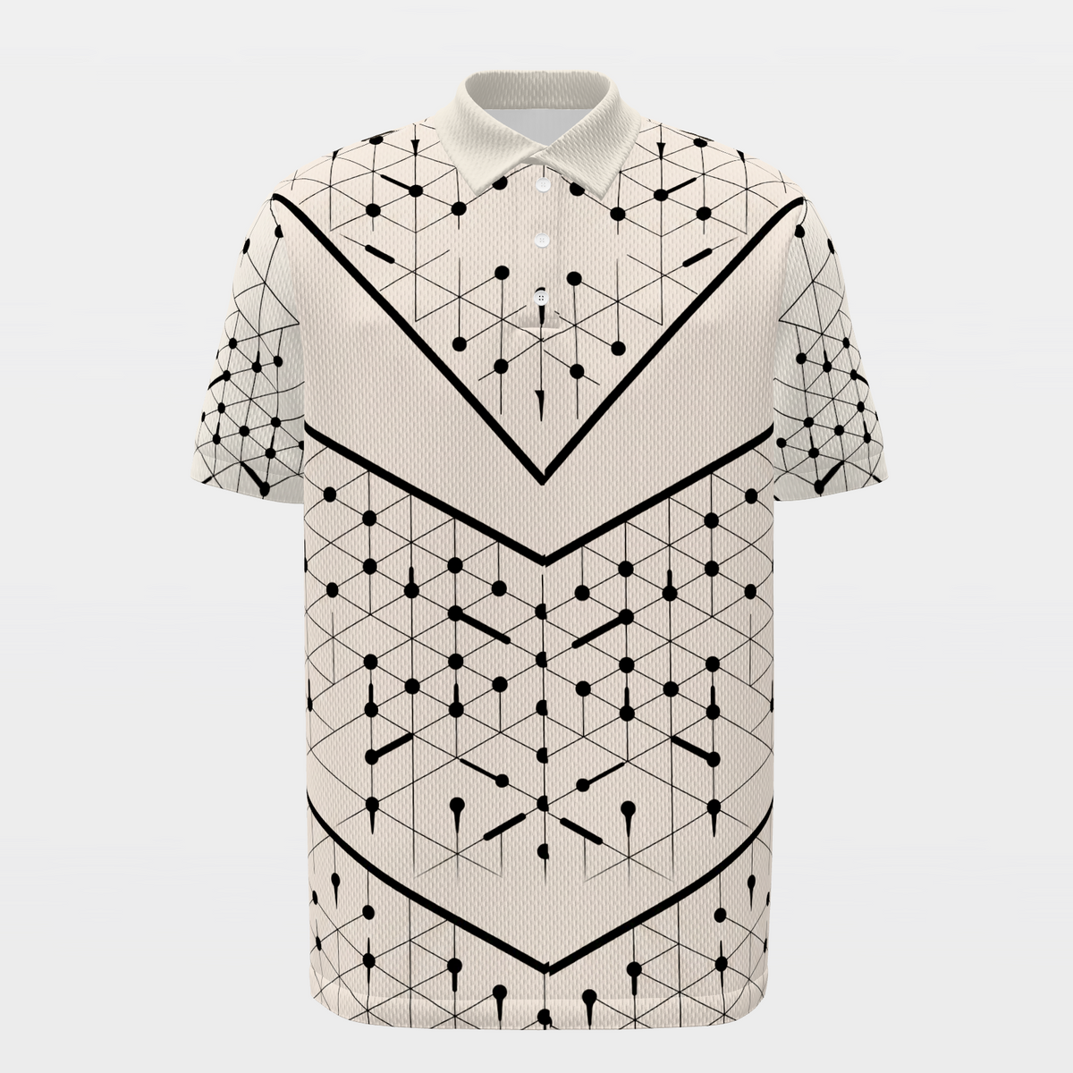 Club Selection Logic Golf Polo Shirt – Front product view