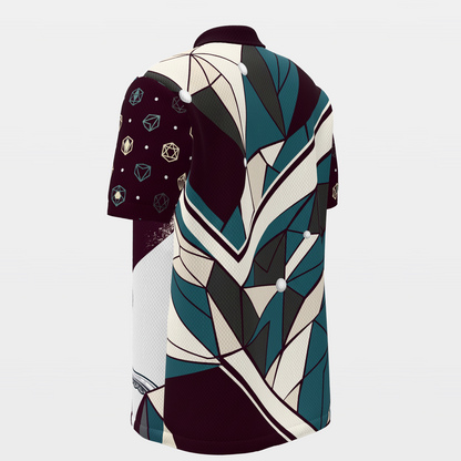 Eight Ways Out Golf Polo Shirt – Back Left product view