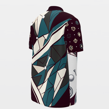 Eight Ways Out Golf Polo Shirt – Back Right product view