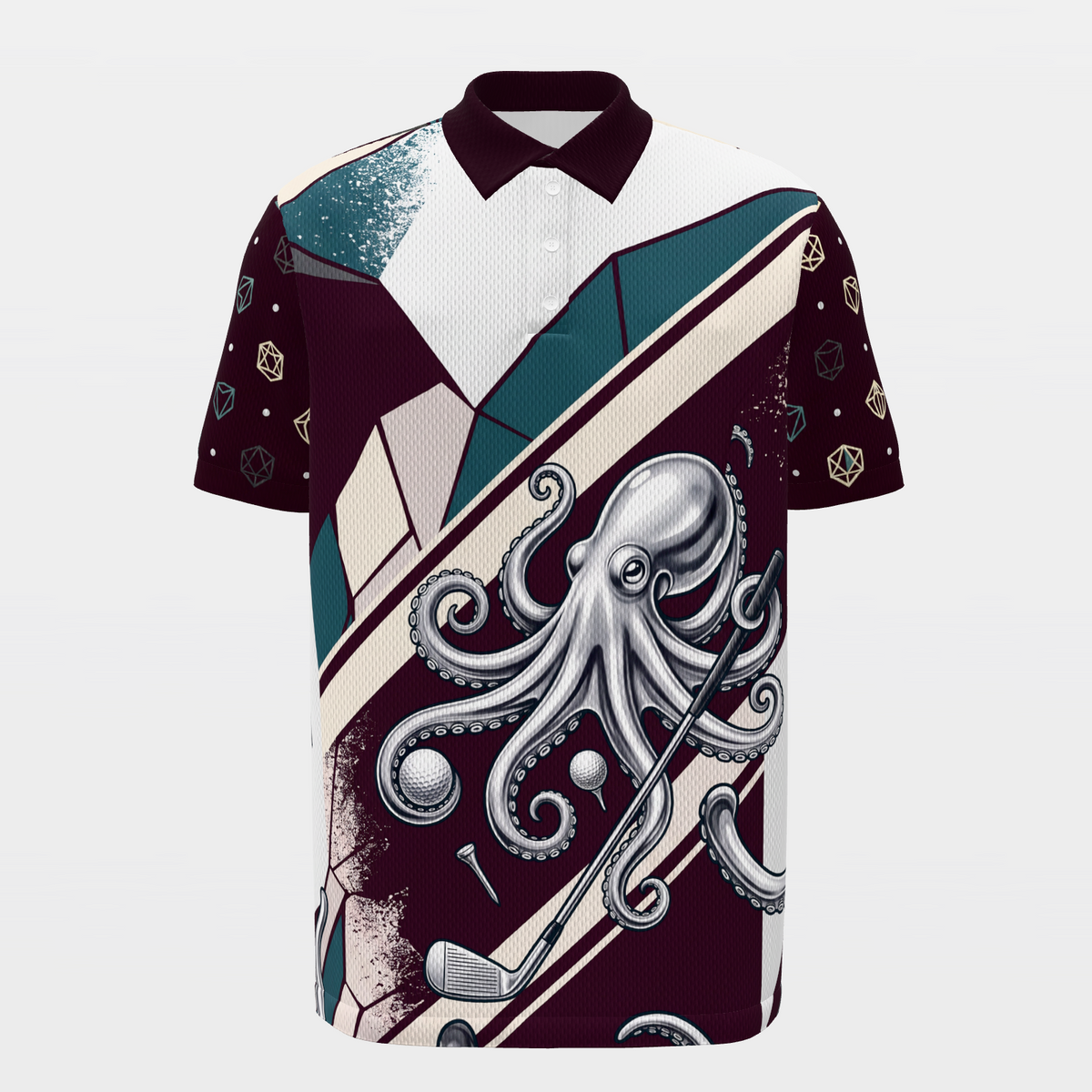 Eight Ways Out Golf Polo Shirt – Front product view