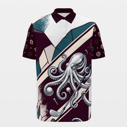 Eight Ways Out Golf Polo Shirt – Front product view