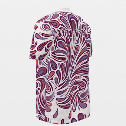 Quiet Birdie Flight Golf Polo Shirt – Back Left product view