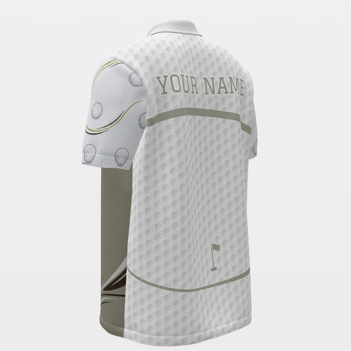 Last Tee After Dark Golf Polo Shirt – Back Left product view