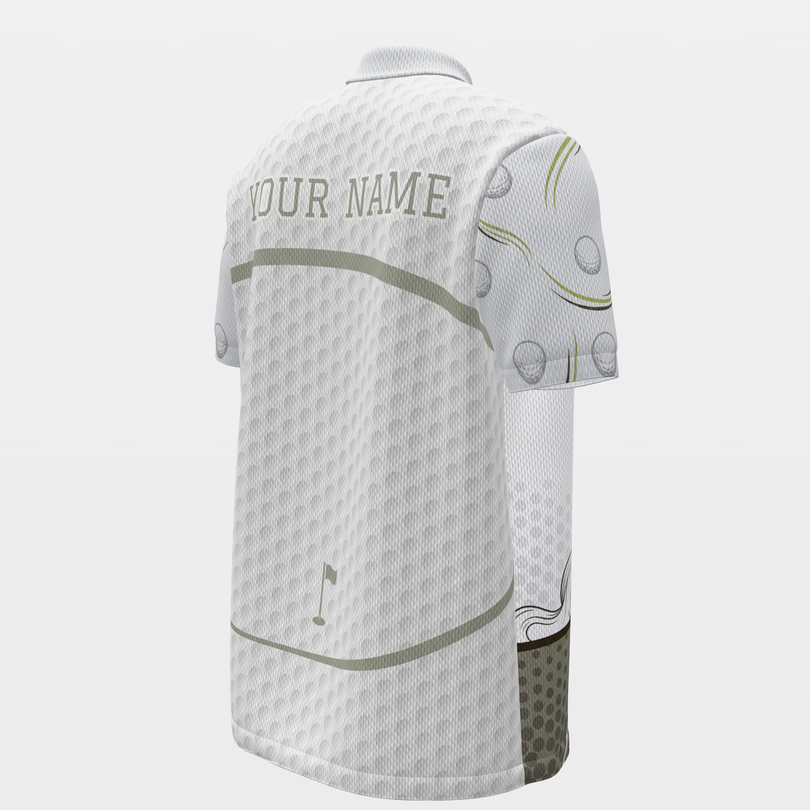 Last Tee After Dark Golf Polo Shirt – Back Right product view
