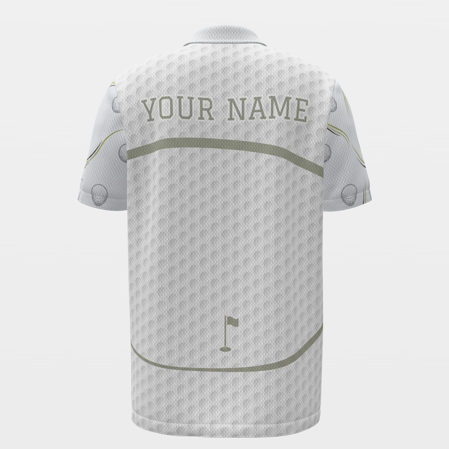 Last Tee After Dark Golf Polo Shirt – Back product view