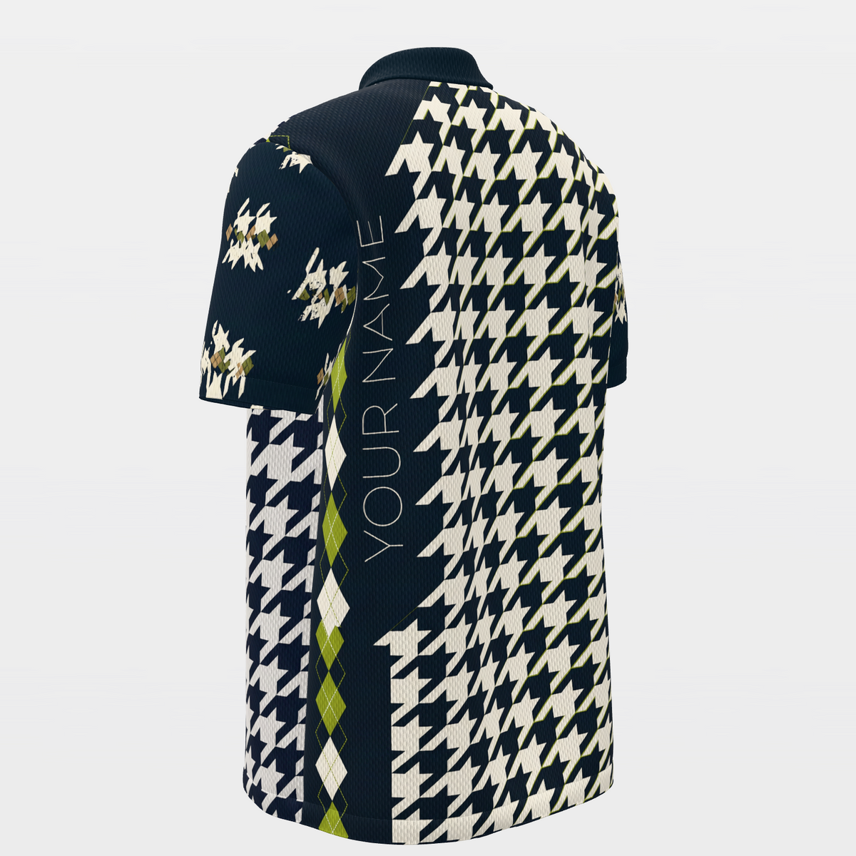Dead Even Golf Polo Shirt – Back Left product view