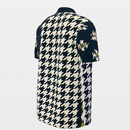Dead Even Golf Polo Shirt – Back Right product view