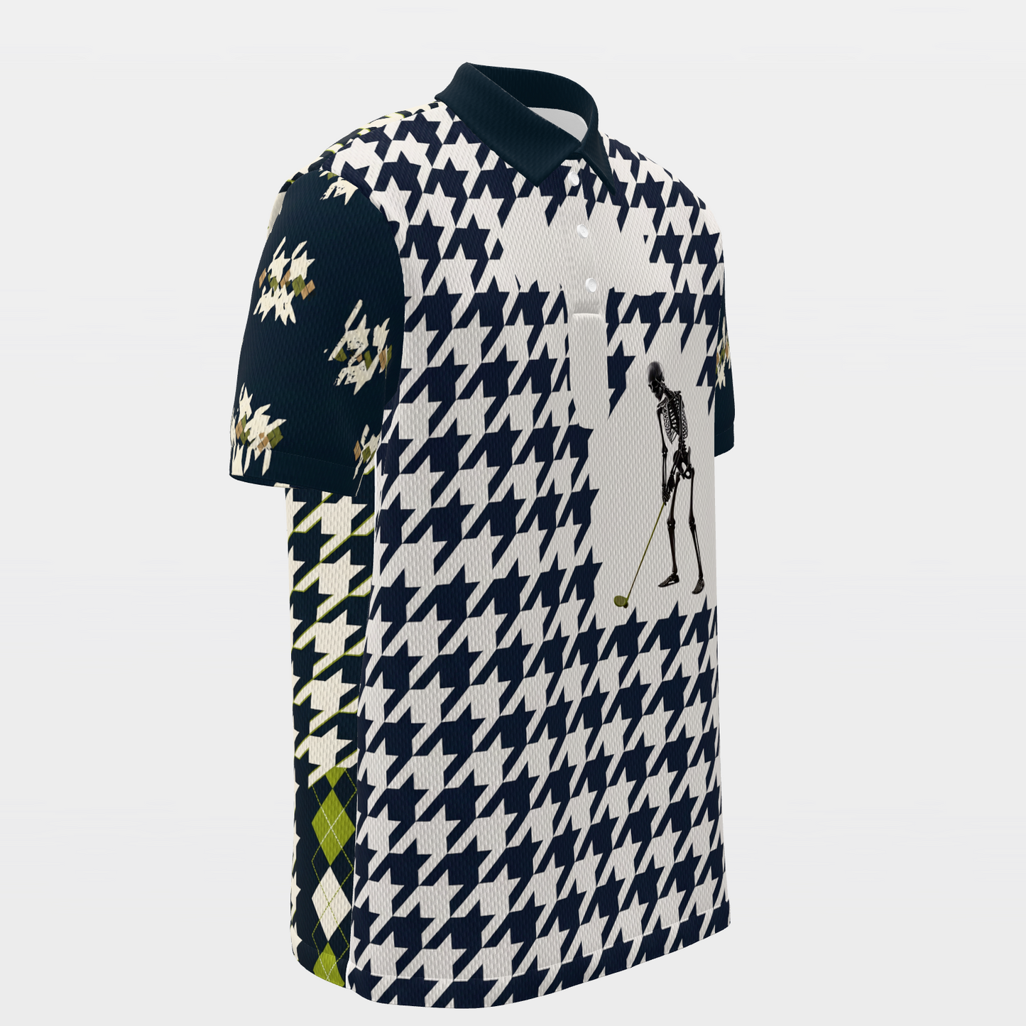 Dead Even Golf Polo Shirt – Front Right product view