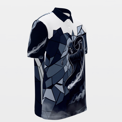 Cut Through the Fog Golf Polo Shirt – Front Right product view