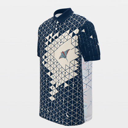 Fairway Glide Grid Golf Polo Shirt – Front Left product view
