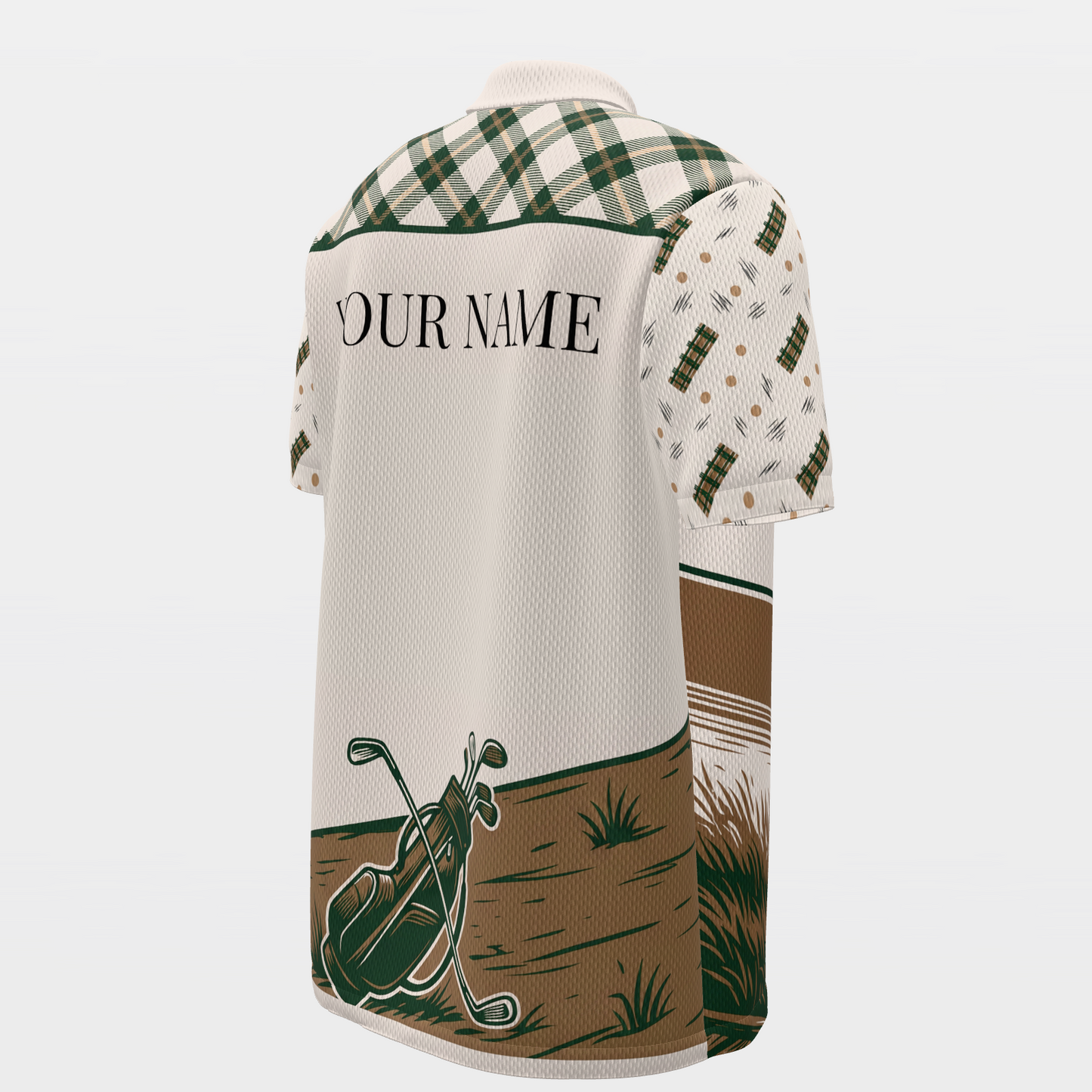 Clubhouse Companion Golf Polo Shirt – Back Right product view