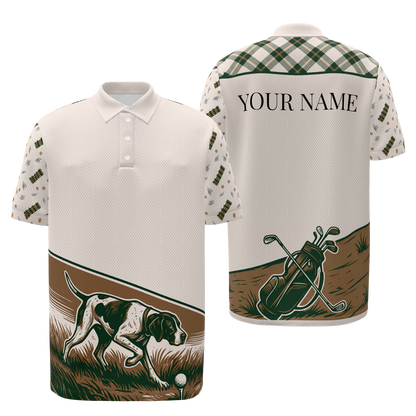 Clubhouse Companion Golf Polo Shirt – Front Back product view