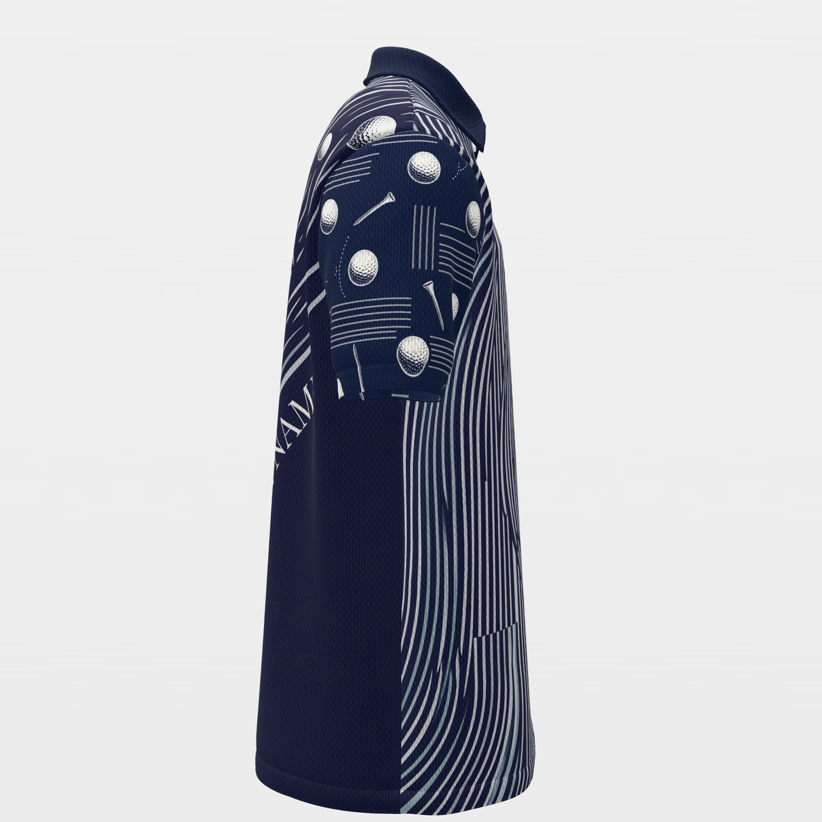 Ball Thief Route Golf Polo Shirt – Right product view