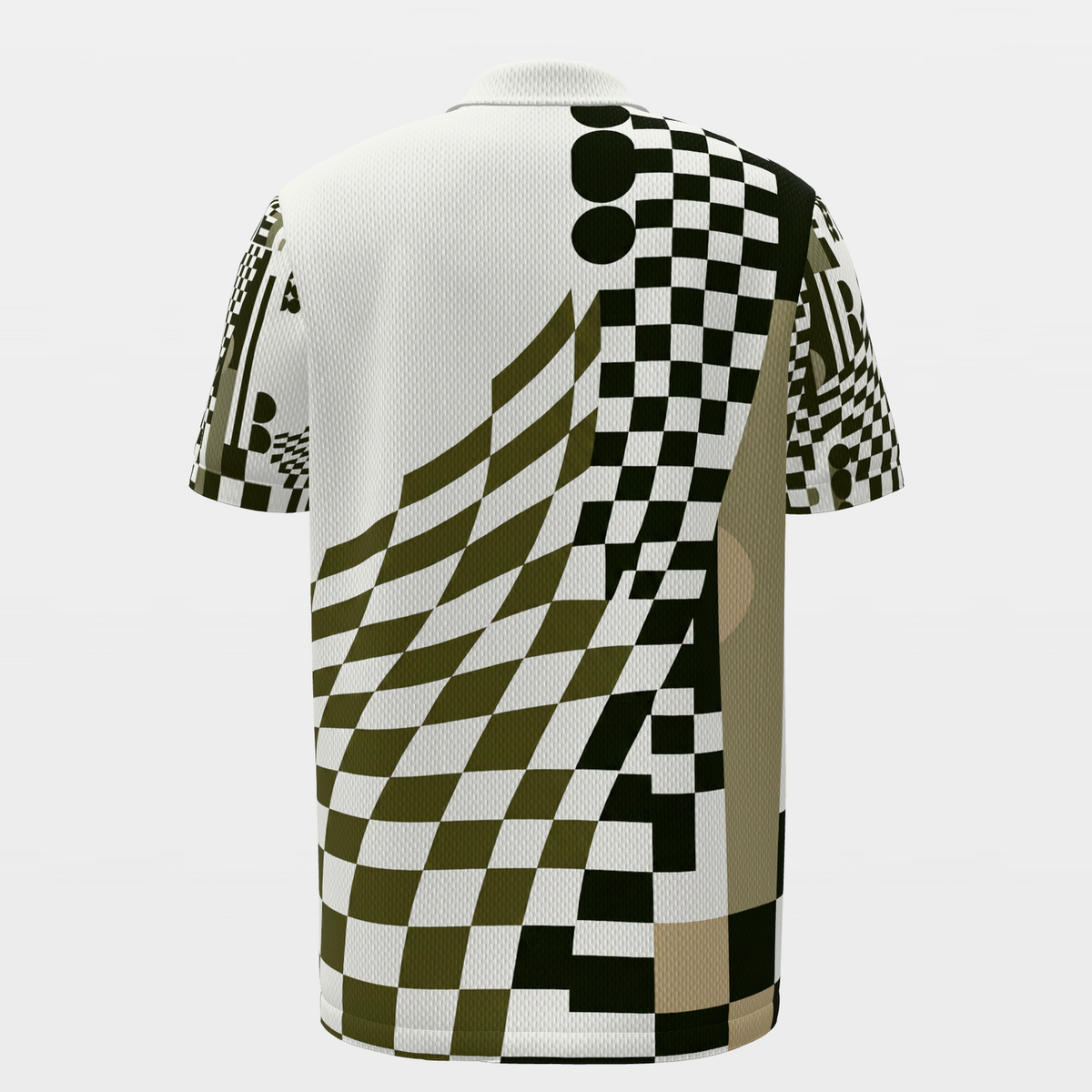 Cart Lane Break Golf Polo Shirt – Back product view