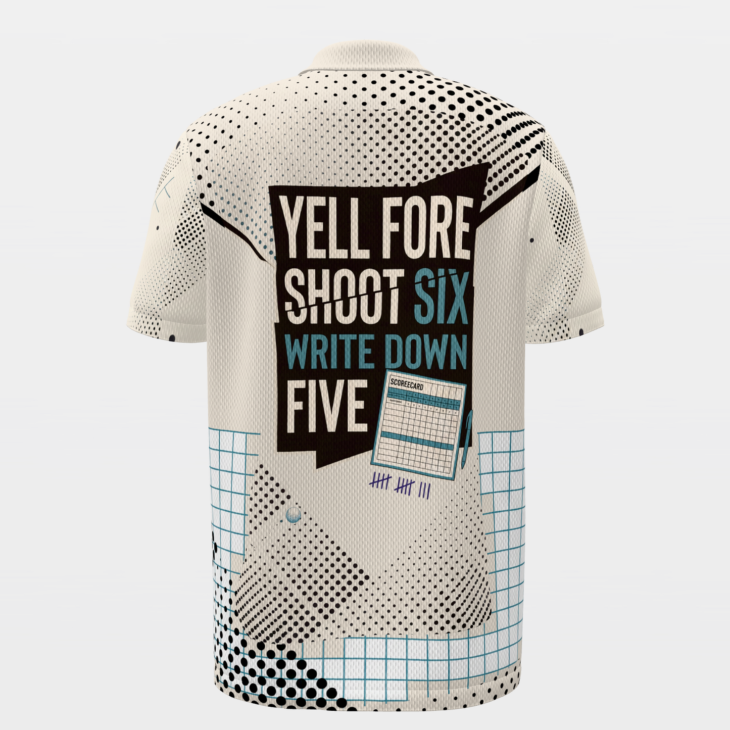 Four Six Five Golf Polo Shirt – Back product view