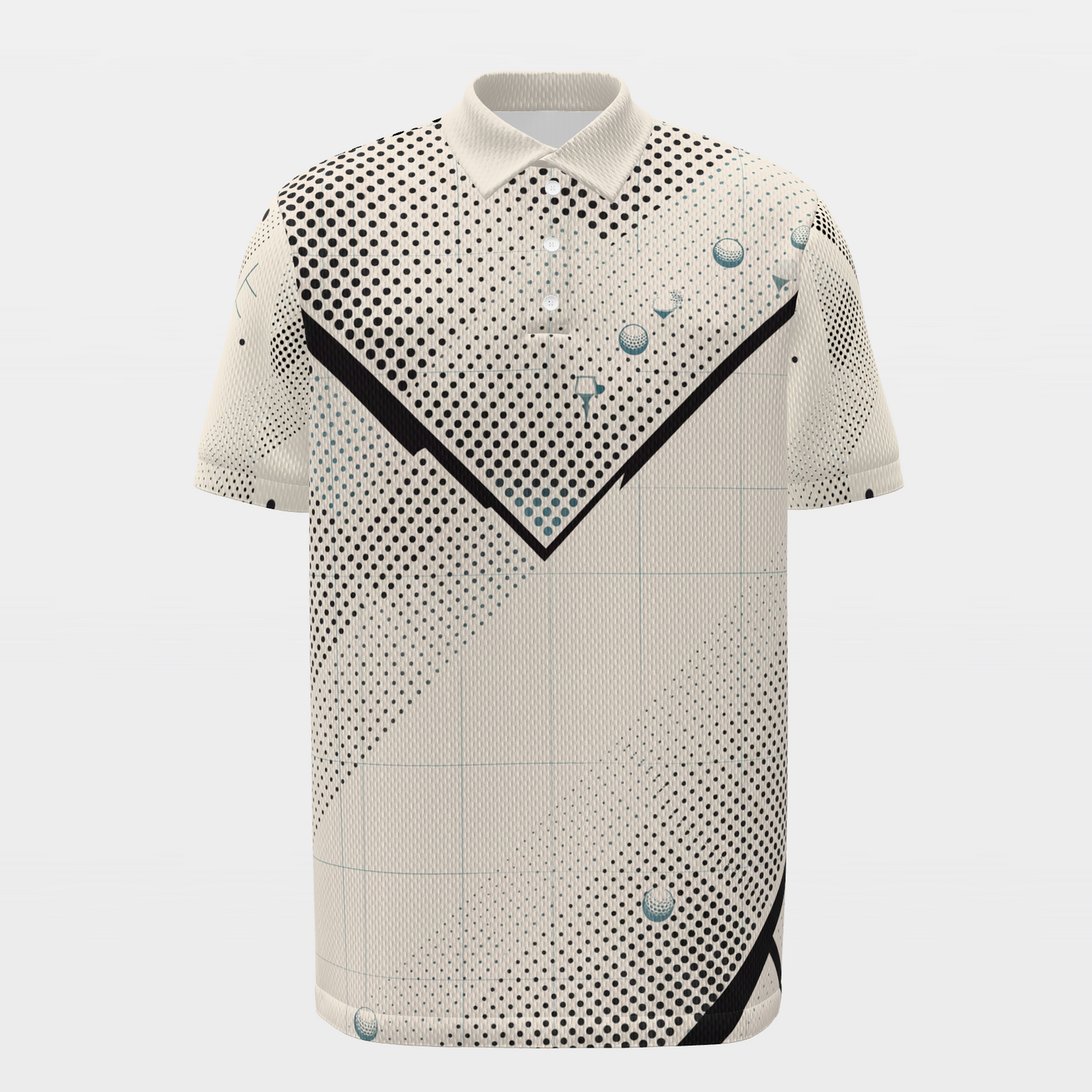 Four Six Five Golf Polo Shirt – Front product view