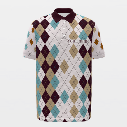 Competently Average Golf Polo Shirt – Front product view