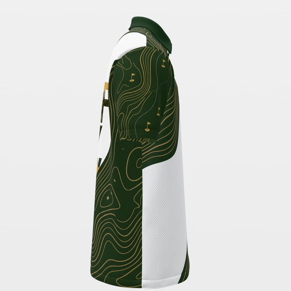 Pressure Release Line Golf Polo Shirt – Right product view