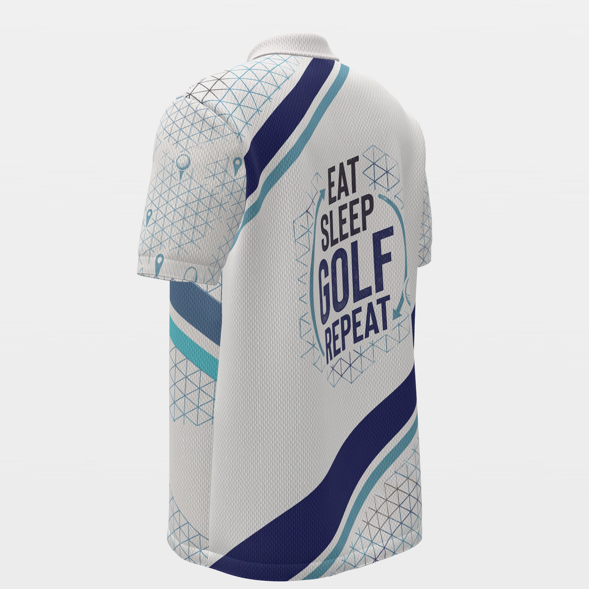 Golf Owns the Cycle Golf Polo Shirt – Back Left product view