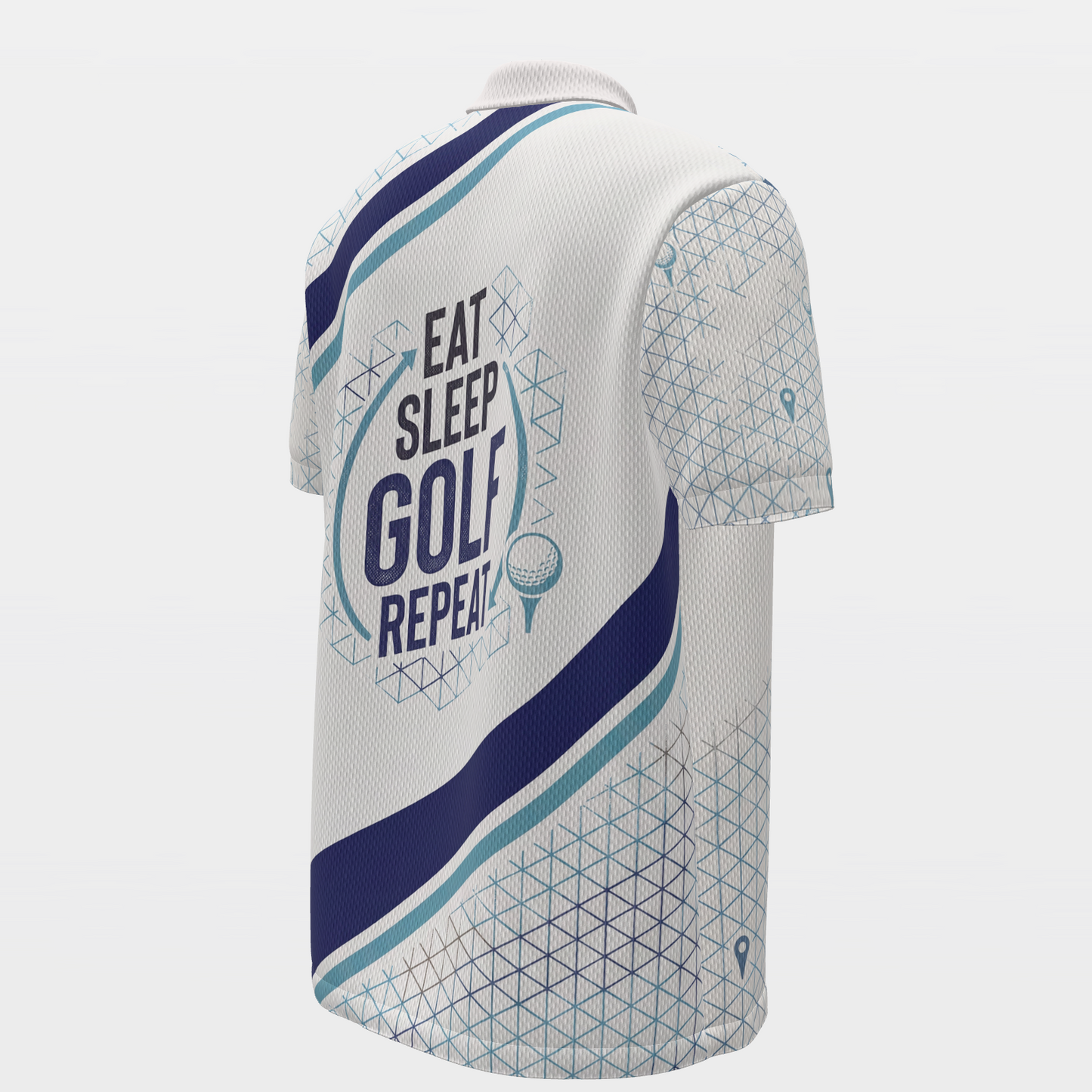 Golf Owns the Cycle Golf Polo Shirt – Back Right product view