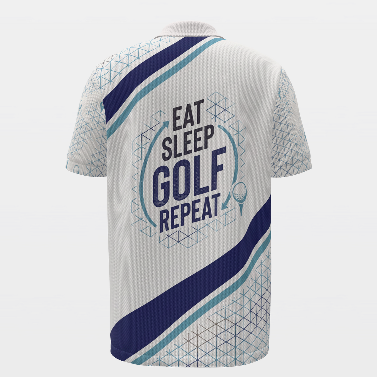 Golf Owns the Cycle Golf Polo Shirt – Back product view